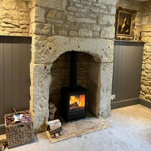 log burner fireplace